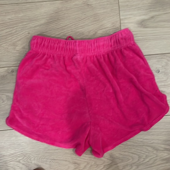 Y2K Pink Terry Cloth Shorts . - Picture 3 of 3